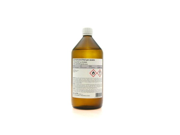 Ethylacetat analysenrein (C4H8O2) mind. 99,4% - 1 Liter in Braunglasflasche