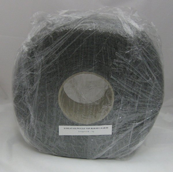 Edelstahlwolle rostfrei von Rakso in verschiedenen Feinheitsgraden - Paket à 1 kg