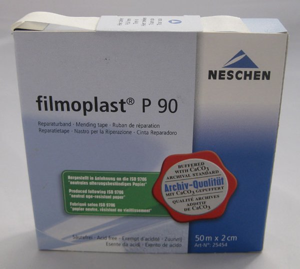 Reparaturband Filmoplast P 90 von Neschen, weiss - 1 Rolle