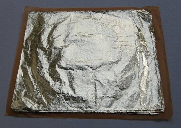 Schlagmetall Farbe 2 1/2 mittelgold lose - Blatt à 16x16 cm