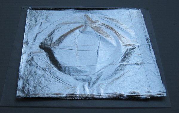 Schlagaluminium lose - Blatt à 16x16 cm